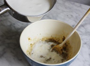 Pistachio Ice Cream ~ Mixing the base