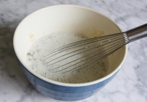 Pistachio Ice Cream ~ Whisking the milk in