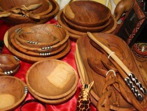 Dubai Global Village, Africa Pavilion, wooden bowls