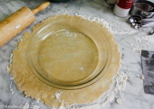 Apple Pie ~ Check size with pie pan