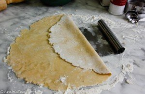 Apple Pie ~ Fold with scraper