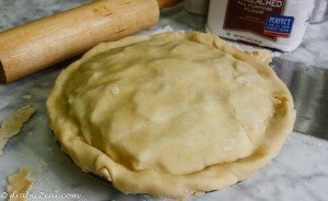 Apple Pie ~ prepare edges of pie
