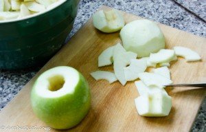 Apple Pie ~ slice apples thinly