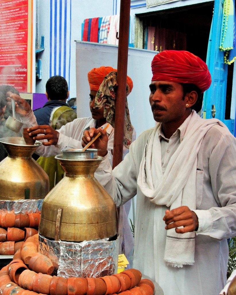 Jaipur Literature  Festival - tea sellers