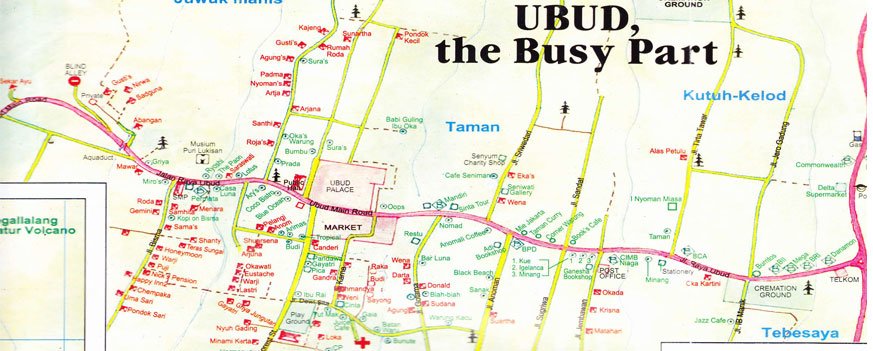 Map of Ubud